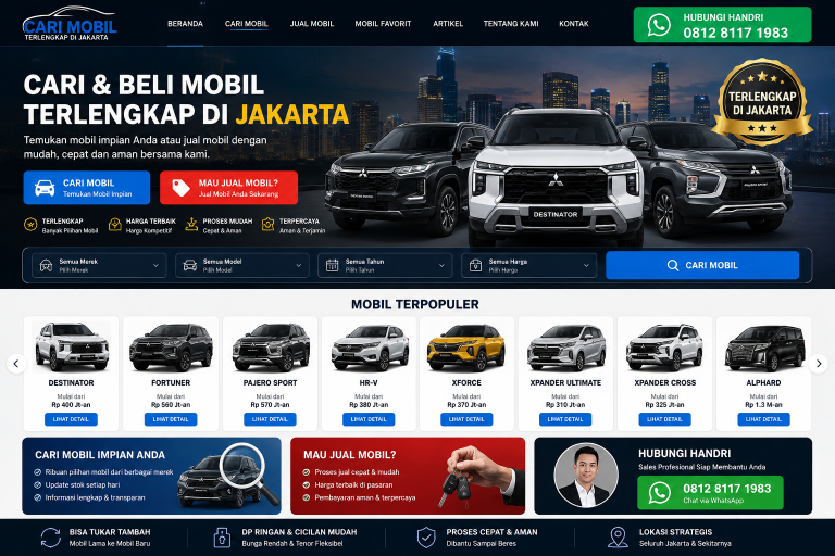 Situs Jual Beli Mobil Bekas Berkualitas Indonesia